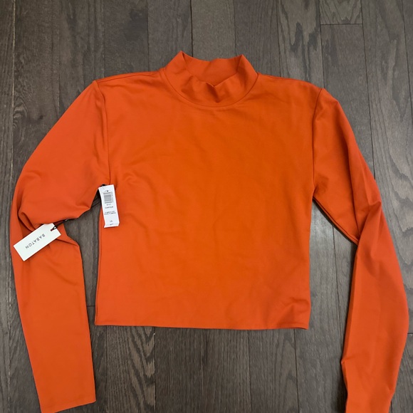 Babaton Tops - Flambeau Red Aritzia Contour Mockneck Longsleeve